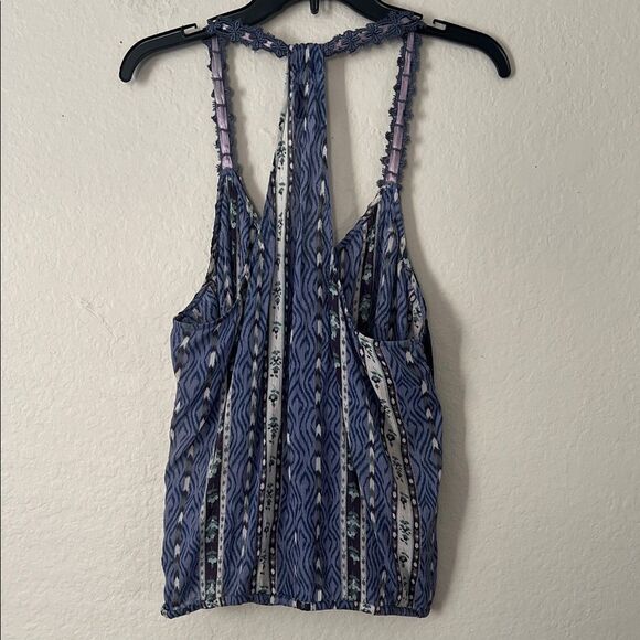 Like New! Free People Elegant Black and Purple Cami Top in Size L - Picture 5 of 11